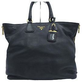 Prada Vitello Daino Große Tote Bag Schultertasche