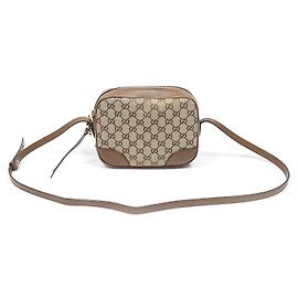 Gucci BREE Crossbody-Tasche aus braunem Leder