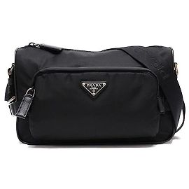 Prada Borsa a tracolla in nylon Medium Nera