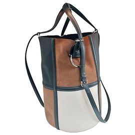Salvatore Ferragamo Borsa a secchiello in camoscio a tracolla