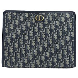 Dior Borsa a Pochette Montaigne Pouch con Tracolla in Jacquard Oblique