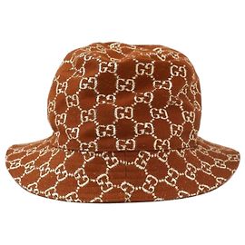 Chapéu Bucket Gucci Castanho