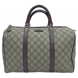 Gucci Joy Boston Tasche GG Supreme Canvas Tote Handtasche Schultertasche Burgundy
