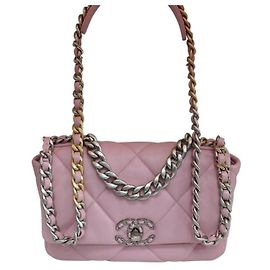 Chanel Lambskin Flap Bag Medium Pink Jenny Bag Silberkette Schulter