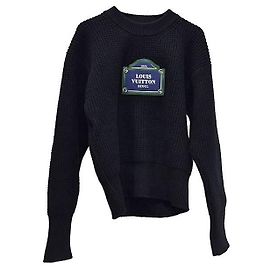 Jersey de punto Louis Vuitton negro