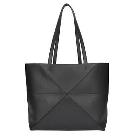 Loewe Medium Horizontal Puzzle Fold Tote aus weichem genarbtem Kalbsleder