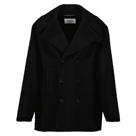 Saint Laurent Doppelreihiger Wollpeacoat