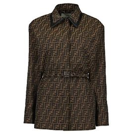 Fendi FF Canvas Jacke Braun