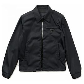 Prada Re-Nylon Bomberjacke mit Dreiecks-Logo