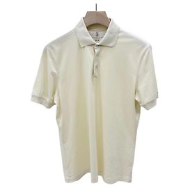 Brunello Cucinelli Cotton Polo T-shirt Yellow