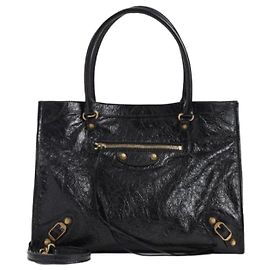 Balenciaga Le City Tote Bag Small Vintage Gold Decoration