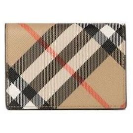 Burberry Check Folding Card Case