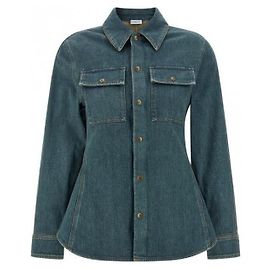 Burberry Fit and Flare Denim-Hemd