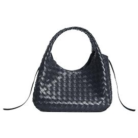 Borsa Campana Medium Bottega Veneta Blu Midnight in Pelle di Vitello