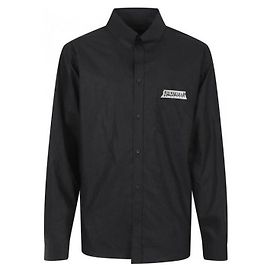 Camicia Balenciaga Masking Tape Nera in Cotone