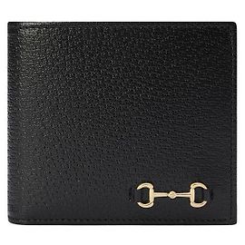 Gucci Gold Horsebit Münzgeldbörse Schwarz