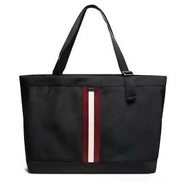 Bally Coat Shopper Bag Schwarz Nylon