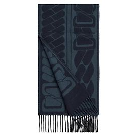Hermès Clic, C'est Noue Scarf Marine Blue