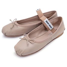 Miu Miu Leder-Ballerinas