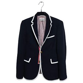 Giacca Blazer Thom Browne Navy in Lana