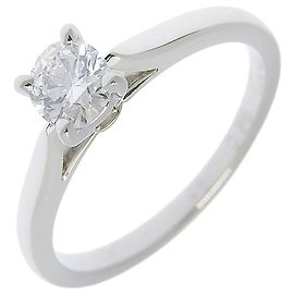 Cartier Solitaire 1895 Platinum con diamante RBC 0.26CT
