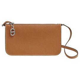 Hermès Bolso Chantal To Go Evercolor Palladium Hardware Gold