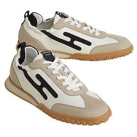 Hermès Jet Sneakers für Herren Beige Noir