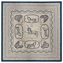 Hermès Bufanda para mujer Grand Apart Bandana Shawl de cashmere y seda
