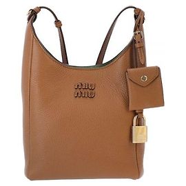Miu Miu Mini bolsa tiracolo bucket com logótipo bordado