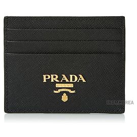 Prada Metal Logo Card Holder
