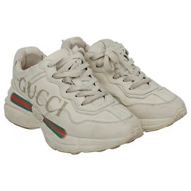 Gucci Sneakers in pelle da donna Riton Logo Ivory