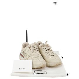 Gucci Sneakers in pelle Rayton Logo da donna Ivory