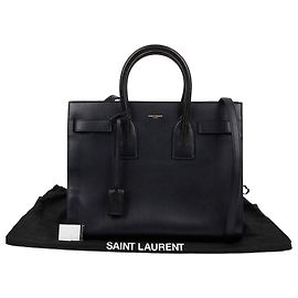 Saint Laurent Piccola Borsa Tote in Pelle Navy