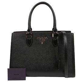 Prada Borsa Tote in pelle Saffiano Nera
