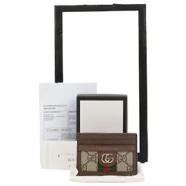 Gucci Tarjetero Ophidia GG Supreme Brown