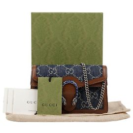 Gucci Borsa Dionysus Super Mini Blu