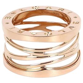 Bulgari Design Legend Ring Roségold Weiße Keramik