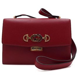 Gucci Borsa a tracolla e crossbody Jumi Small in vitello rosso