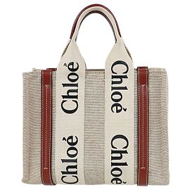 Chloé Borsa Woody Small Beige Brown
