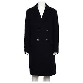 Loewe Shearling Fur Cashmere Blend Wool Coat Men's Jacket