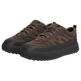 Moncler Sneaker in nubuck e camoscio Marrone