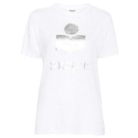 Isabel Marant T-shirt in lino Logo White
