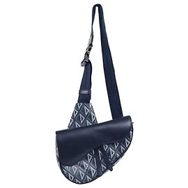 Dior Sac Selle en Toile Bleu Marine