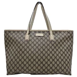 Borsa Shopper Gucci Bianca in Tela