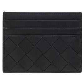 Bottega Veneta Intrecciato Card Case Black