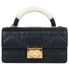 Dior Borsa Mini Macro Cannage in pelle di vitello mai usata