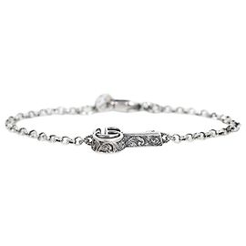 Gucci Bracciale con ciondolo a chiave Marmont in argento sterling