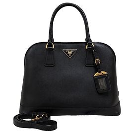 Prada Borsa Tote e a Tracolla Saffiano Lux Nero