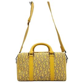 Dior Borsa a tracolla New Ring Yellow Oblique Jacquard