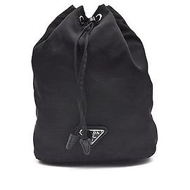 Borsa a secchiello Prada Pocono Nera in Nylon